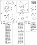 Carburetor Choke Shaft Diagram and Parts List for 326431-0129-99  Briggs and Stratton Engine
